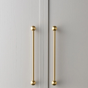 Design Unique Wavy Handle <b>Pull</b> Premium Solid <b>Brass</b> Cabinet Handle Luxury Interior Hardware Decor - Product Image 5