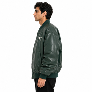 Proveedor al por Mayor de Chaquetas Bomber Premium con Ribetes Acanalados, Ropa Exterior Ligera Urbana, Estilo Casual Relajado, Moda de Invierno, Chaquetas para Hombre OEM B2B - Product Image 4