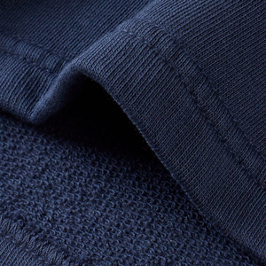 Shorts en molleton bleu marine de qualité supérieure en gros - Product Image 4