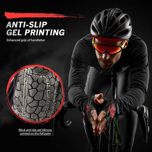 Guantes de Carreras para Silla de Ruedas, Levantamiento de Pesas, Ciclismo, Verano, Medios Dedos, Poliéster/Resistentes al Calor - Product Image 3