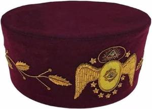 Ensemble de 95e degré du Rite écossais maçonnique, brodé à la main, comprenant tablier, collier, casquette et gants, de haute qualité. - Product Image 4