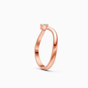 JEWELLERY PLANET IFJR-540 Anillo de Diamante Cultivado en Laboratorio con Certificado IGI, Oro Rosa de 9K, Corte Brillante, Joyería Clásica de Compromiso Unisex - Product Image 6