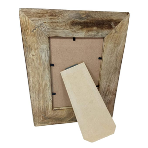 Cadre photo en bois massif, cadre photo rustique pour la maison, le bureau, l'affichage sur le bureau, les photos de mariage, de famille et de souvenirs - Product Image 5