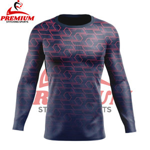 Nuevo Diseño, Mejor Calidad, Camiseta Deportiva Transpirable para Adultos, MOQ Bajo, Venta al Por Mayor, Color en Contraste, Camiseta de Manga Larga para Hombre, Spandex y Poliéster - Product Image 6