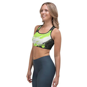 Soutien-gorge de sport grande taille à fort maintien avec logo frontal, séchage rapide, idéal pour le yoga et la gym, pour femme - Meilleures ventes - Product Image 4