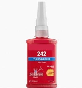 กาวล็อคเกลียว 242 ความแข็งแรงปานกลาง 50 มล. สีแดง สำหรับใช้ในยานยนต์ ผลิตในอินเดีย - Product Image 4