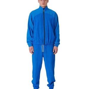 Conjunto de Chándal de Nylon con Cremallera, Estilo Vintage, Transpirable, para Hombre, Chaqueta Cortavientos y Pantalones Jogger, Diseño en Contraste, Venta al por Mayor - Product Image 1