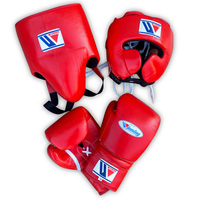 Guantes de Boxeo MMA Personalizados de Cuero Vacuno con Cierre de Cordones, Protector de Cabeza, Protector Inguinal, para Entrenamiento y Sparring, Fabricante OEM al por Mayor