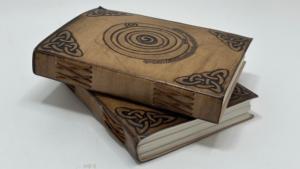 Handmade Leather Journal Notebook Celtic Embossed Cover Vintage Writing <b>Diary</b> Gift for <b>Travel</b> and Everyday Use - Product Image 3