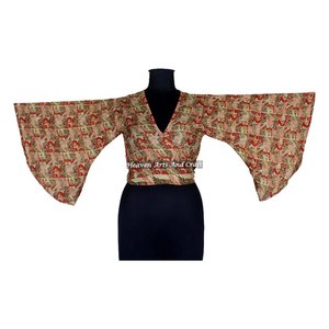 Nuevo Kimono de Moda para Mujer 2026, Top Cruzado de Poliéster y Seda con Mangas Largas, Transpirable, para Playa - Product Image 3