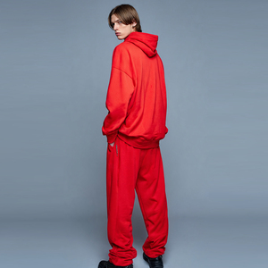 Ensemble de survêtement baggy pour homme avec sublimation, sweat à capuche à épaules tombantes et pantalon de survêtement imprimé à jambes larges, survêtement oversize d'hiver - Product Image 5