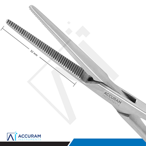 คีมหนีบหลอดเลือด Accuram Crile แบบตรง 160 มม. คีมหนีบหลอดเลือดสำหรับผ่าตัด ทำจากสแตนเลส พร้อมระบบล็อค ใช้สำหรับหนีบหลอดเลือดแดง เครื่องมือผ่าตัดแบบใช้มือ ได้รับมาตรฐาน CE - Product Image 5