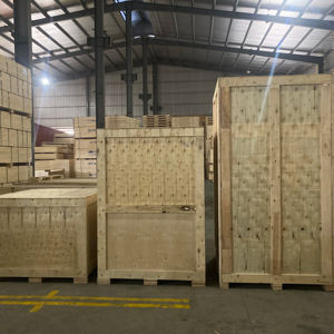 <b>Strong</b> Sturdy Solid Storage HLC Brand Custom Dimensions OEM Fumigated Natural Wood Color Wooden Crate Export <b>Box</b> Custom Logo - Product Image 1
