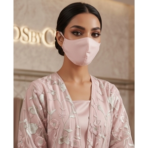 Abaya rose brodée ODM pour femmes musulmanes, robe longue à manches longues, ornée de perles, idéale pour les festivals et les mariages - Product Image 1