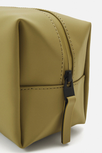 Minimalist Olive Green PU Cosmetic <b>Bag</b> <b>Small</b> Zipper Closure Portable Travel <b>Toiletries</b> Case - Product Image 6