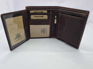 GIGABULL Genuine Leather Bifold Wallet With Deer Embossing RFID Blocking Zipper Closure Credit <b>Card</b> Holder 7 Inch - Product Image 4