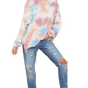2025 nuevo diseño cómodo precio alta calidad con diseño atractivo para mujeres Tie Dye Hoodies Fashion-forward Women Hoodie - Product Image 1