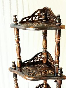 Handcrafted PET+PE Classic Corner Display <b>Shelf</b> Vintage 5-tier Storage <b>Rack</b> Living Room Decorative <b>Wire</b> Organizer - Product Image 1