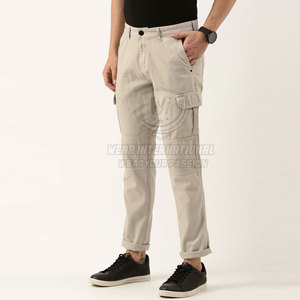 Private Label Men's Lightweight Casual Canvas Cargo Pants with Multi Pockets Breathable & Quick Dry - Product Image 2