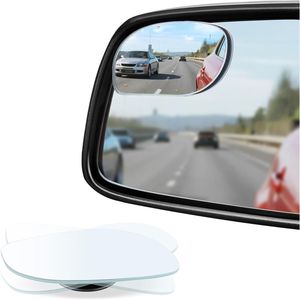 Specchietti Retrovisori Laterali Convessi Senza Cornice in Vetro HD, Regolabili con Angolo Ampio per Punti Ciechi, Specchietti Esterni per Auto - Product Image 1