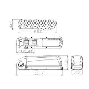 1000W 500W 750W 800W 900W 1200W 14S 14 S4P 52V 18650 26J SSE-077 52V/10AH/10.4AH/12.8AH/14AH E-Bike-Akku mit BMS 30A hailong1-<span class=keywords><strong>2</strong></span> - Product Image 6