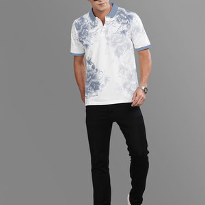 Camiseta de Manga Corta para Hombre, Talla Grande, Informal, Estampada, de Tela Jersey, de Secado Rápido y Transpirable, en Oferta, Servicio del Fabricante - Product Image 1