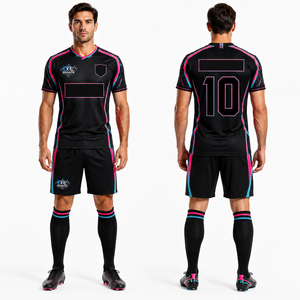 New Arrival Customized <b>Soccer</b> Uniform Set Soft Touch Fabric Custom Number & Name Lightweight OEM Uniforms - Product Image 1