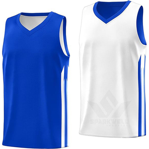 Camiseta de Baloncesto Unisex con Cuello en V, Malla sin Mangas, Absorbe la Humedad, Uniforme Deportivo para Adultos con Estampado por Sublimación - Product Image 1