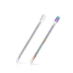 Durable Stainless Steel Double Sided Cuticle Pusher Set Professional Nail <b>Cleaning</b> <b>Tools</b> for Manicure and Pedicure - Product Image 1