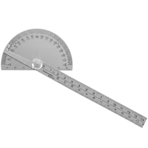 Stainless steel Half-Round Protractor with Polished finish - Product Image 4