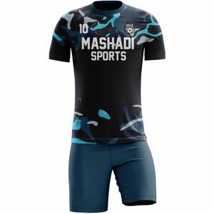 Nouvelle conception, uniforme de football unisexe personnalisé, maillots de football personnalisés, tenue de football, vêtements de sport respirants, imprimés, manches courtes - Product Image 5