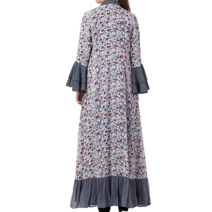 Abaya de Manga Larga para Mujer, Moderna, de Alta Calidad, Ligera, de Secado Rápido, Informal, Cómoda, Transpirable, Sólida, Tradicional Musulmana - Product Image 3