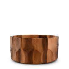 Bol en bois naturel artisanal moderne Lavie Creations pour salade, pâtes, fruits – Écologique, compatible lave-vaisselle, cuisine et salle à manger - Product Image 3