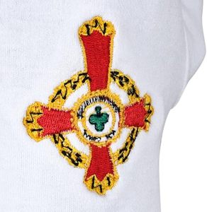 33rd Degree Scottish Rite Glove - <b>White</b> Pure Cotton classic <b>white</b> color machine embroidery - Product Image 1