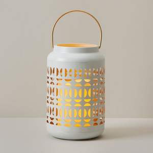 Porte-bougie chauffe-plat en métal or blanc de haute qualité, motif spirale, décoratif pour la maison - Product Image 1