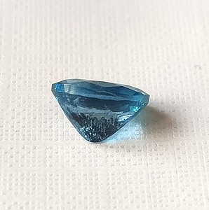 Aigue-marine naturelle bleue Santa Maria, taille ovale, 1,75 carat, pierre précieuse facettée non montée - Product Image 5