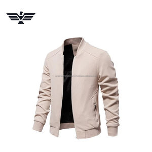 Chaqueta Vaquera Casual de Invierno para Hombre, Color Personalizado, Cuello Alto, Logotipo Frontal con Lona Texturizada, Ligera, Tinte Liso - Product Image 3