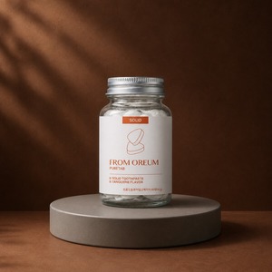 [FROM OREUM] Dentifrice solide de voyage personnel saveur mandarine de Jeju, 60 comprimés pour l'organisation des bagages et des articles de toilette en voyage - Product Image 3