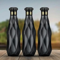 Venta caliente Vistaar 1L Botella de agua de plástico redonda sin BPA Botella de bebida reutilizable a prueba de fugas para viajes y oficina