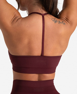Conjunto de Yoga de 2 Piezas para Mujer, de la Mejor Calidad, Cintura Alta, Sin Costuras, Top Deportivo con Tirantes, Transpirable, Spandex, Poliéster, Diseño Liso - Product Image 5