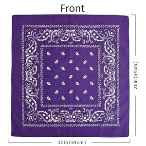Premium Bandana Paisley Cotton Headwear Custom Printed Neck Scarf Face Cover <b>Head</b> <b>Wrap</b> Wholesale Fashion Streetwear Accessory - Product Image 3