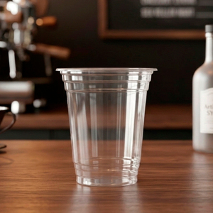 QUANG QUAN Disposable 16/22/24oz Single Wall Round Clear PP <b>Cups</b> with 95mm Lids for Coffee Tea & Cold Beverages - Product Image 5
