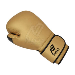 Guantes de boxeo de cuero genuino en venta en línea, guantes de boxeo transpirables personalizados de marca privada - Product Image 2