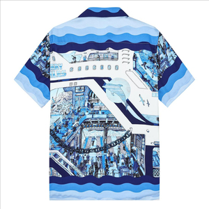 เสื้อเชิ้ตผู้ชายลำลองพิมพ์ลาย เสื้อเชิ้ตติดกระดุมแฟชั่นทันสมัยระบายอากาศได้ดี - Product Image 2