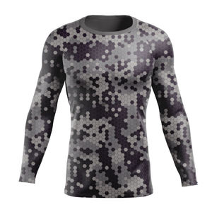 BJJ MMA Short Sleeve Rashguard Compression Shirt Custom Digital <b>Print</b> Eco Friendly Breathable <b>Surf</b> Swim Sportswear - Product Image 5