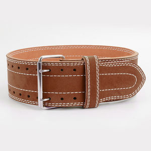 Ceinture de musculation en cuir de vachette pour fitness et haltérophilie, ceinture de maintien lombaire pour la gym, ceinture de levage de poids en cuir à levier - Product Image 2