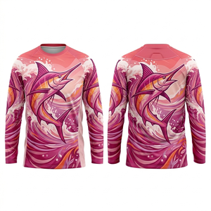 Camiseta de Pesca Unisex Personalizada, Sublimada, Manga Larga, Protección UV, Secado Rápido, Transpirable, para Deportes al Aire Libre - Product Image 4