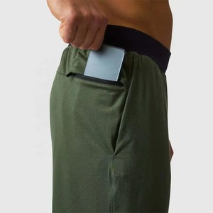 Shorts pour hommes en polyester 200 g/m² avec logo personnalisé OEM, vente en gros, respirants, pour la course et l'entraînement estival, sortie directe d'usine - Product Image 6
