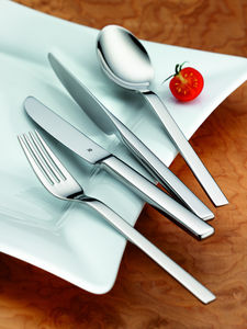 Premium Platinum <b>Wave</b> Flatware Set Modern Restaurant Cutlery for Hotels and Banquet Service - Product Image 6