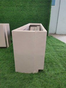 Custom Wholesale White Fiberglass Hand Carved Classic Lightweight Durable Hanging Indoor/Outdoor Floor Square <b>Planter</b> Unique - Product Image 6